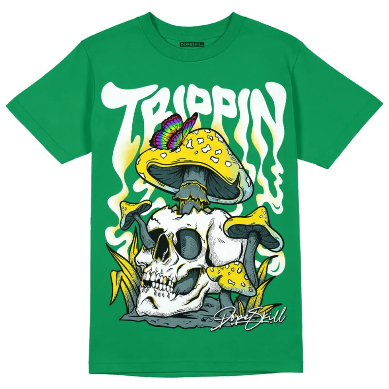Lucky Green 5s DopeSkill Green T-shirt Trippin Graphic sold by DopeSkill