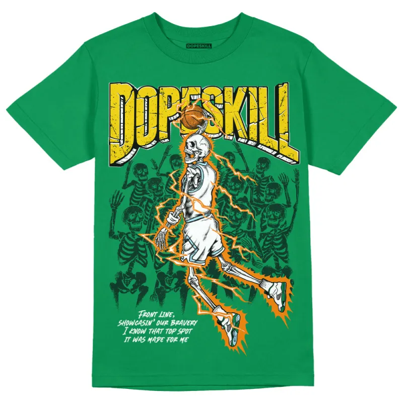Lucky Green 5s DopeSkill Green T-shirt Thunder Dunk Graphic sold by DopeSkill