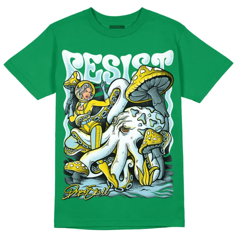 Lucky Green 5s DopeSkill Green T-shirt Resist Graphic sold by DopeSkill