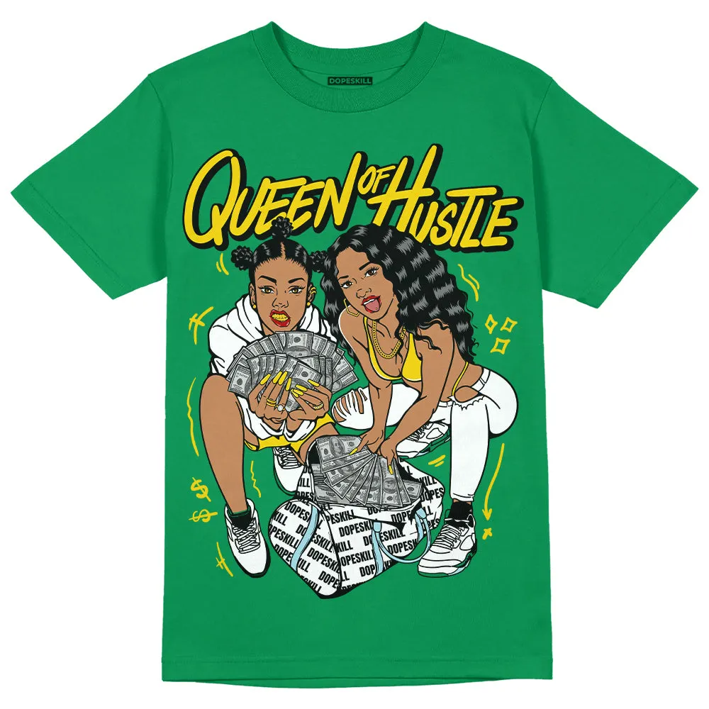 Lucky Green 5s DopeSkill Green T-shirt Queen Of Hustle Graphic sold by DopeSkill