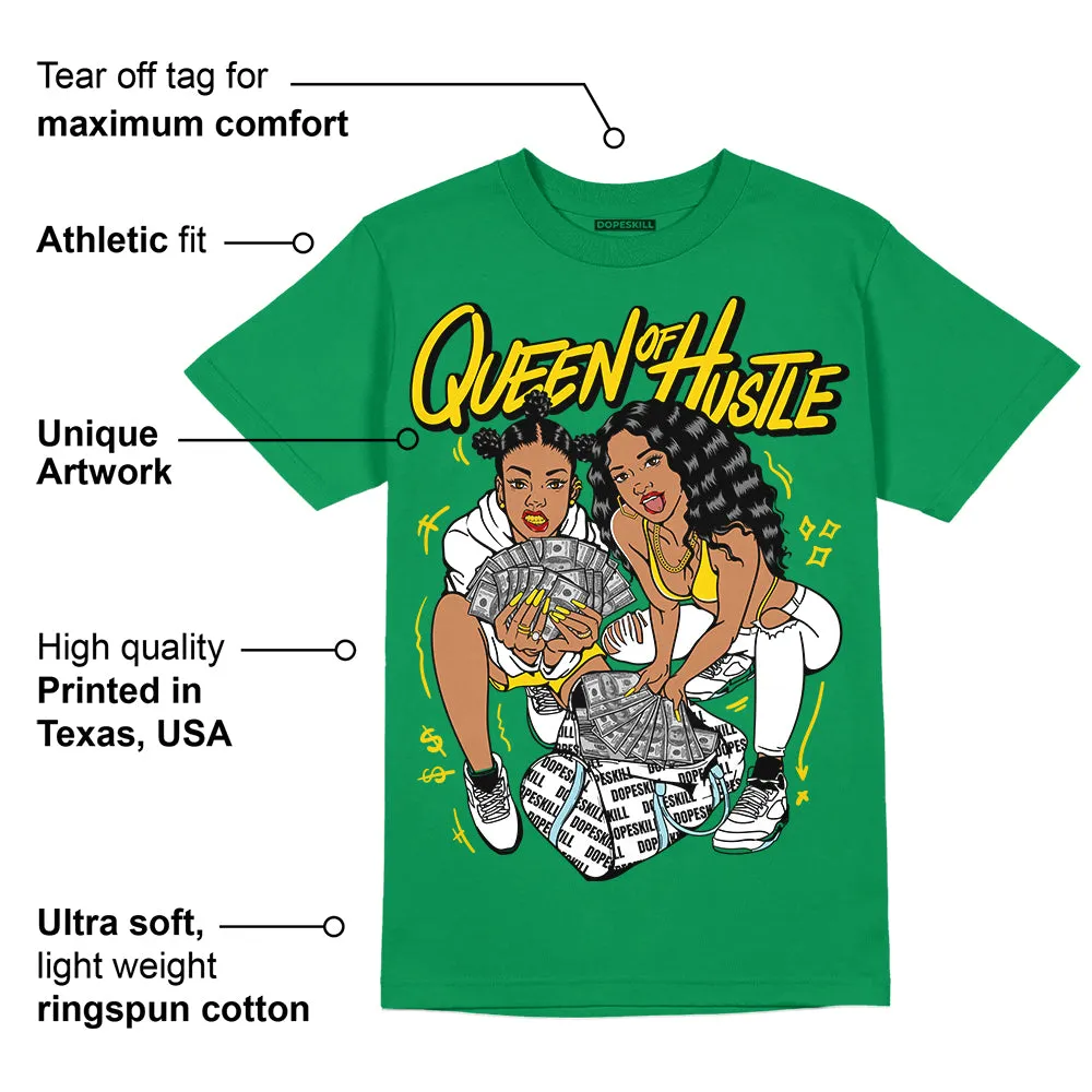 Lucky Green 5s DopeSkill Green T-shirt Queen Of Hustle Graphic sold by DopeSkill product image thumbnail 2