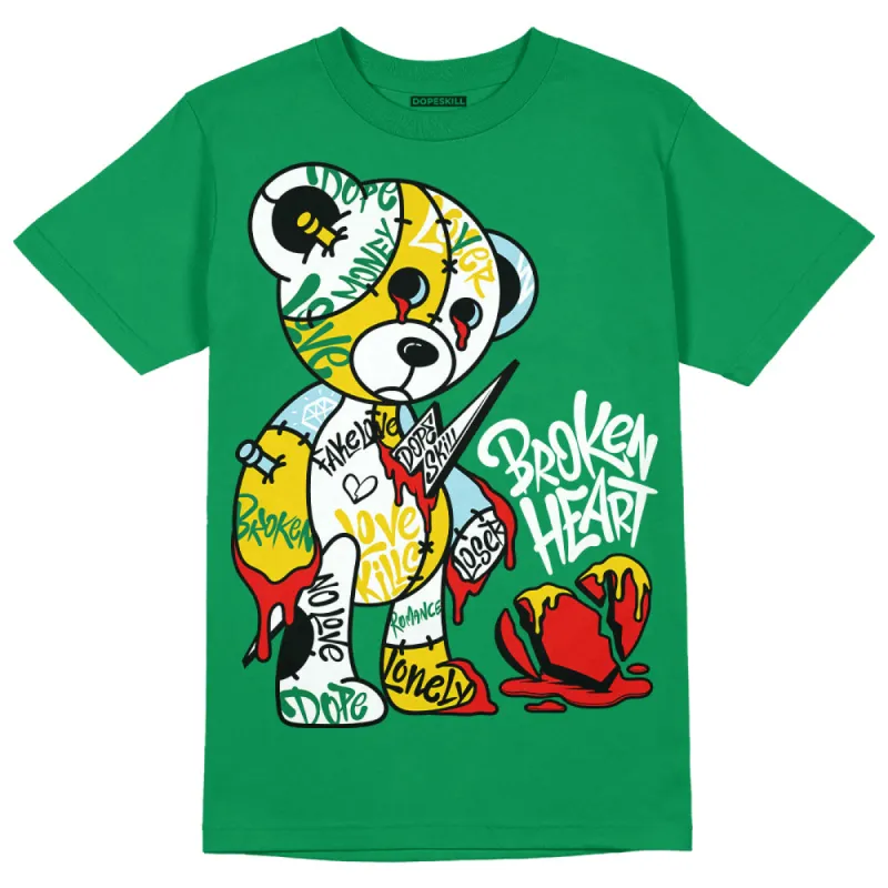Lucky Green 5s DopeSkill Green T-shirt Broken Heart Graphic sold by DopeSkill