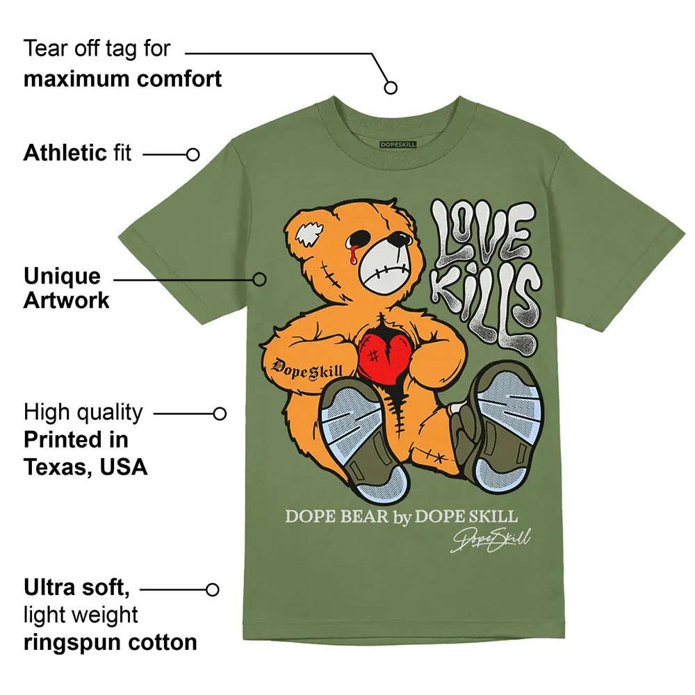 Olive 5s DopeSkill Olive T-shirt Love Kills Graphic sold by DopeSkill product image thumbnail 2