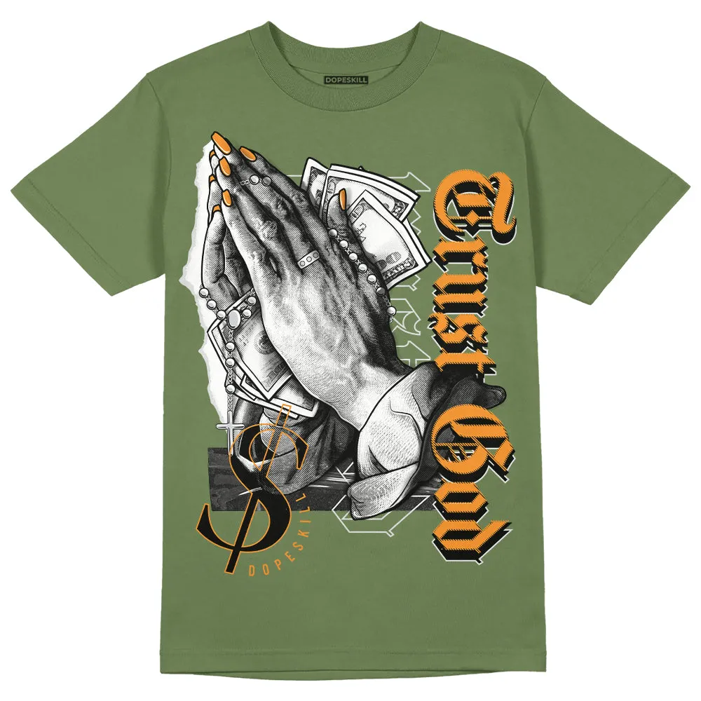 Olive 5s DopeSkill Olive T-shirt Trust God Graphic sold by DopeSkill