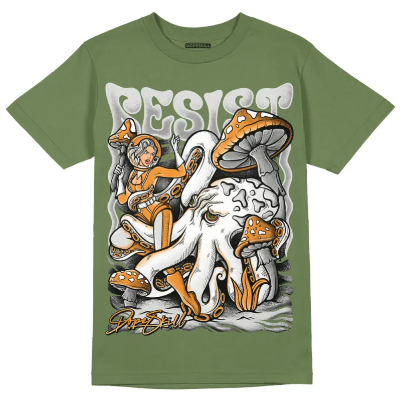 Olive 5s DopeSkill Olive T-shirt Resist Graphic sold by DopeSkill