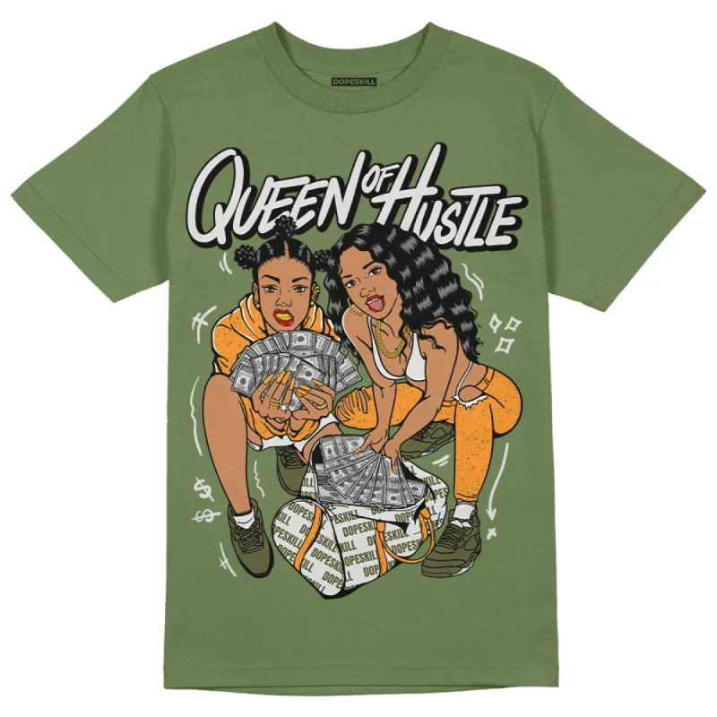 Olive 5s DopeSkill Olive T-shirt Queen Of Hustle Graphic sold by DopeSkill