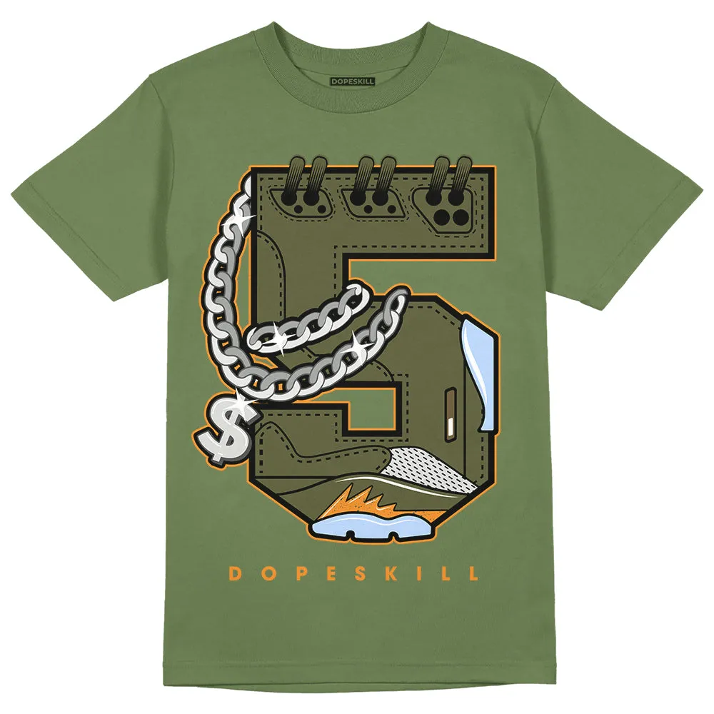 Olive 5s DopeSkill Olive T-shirt No.5 Graphic sold by DopeSkill