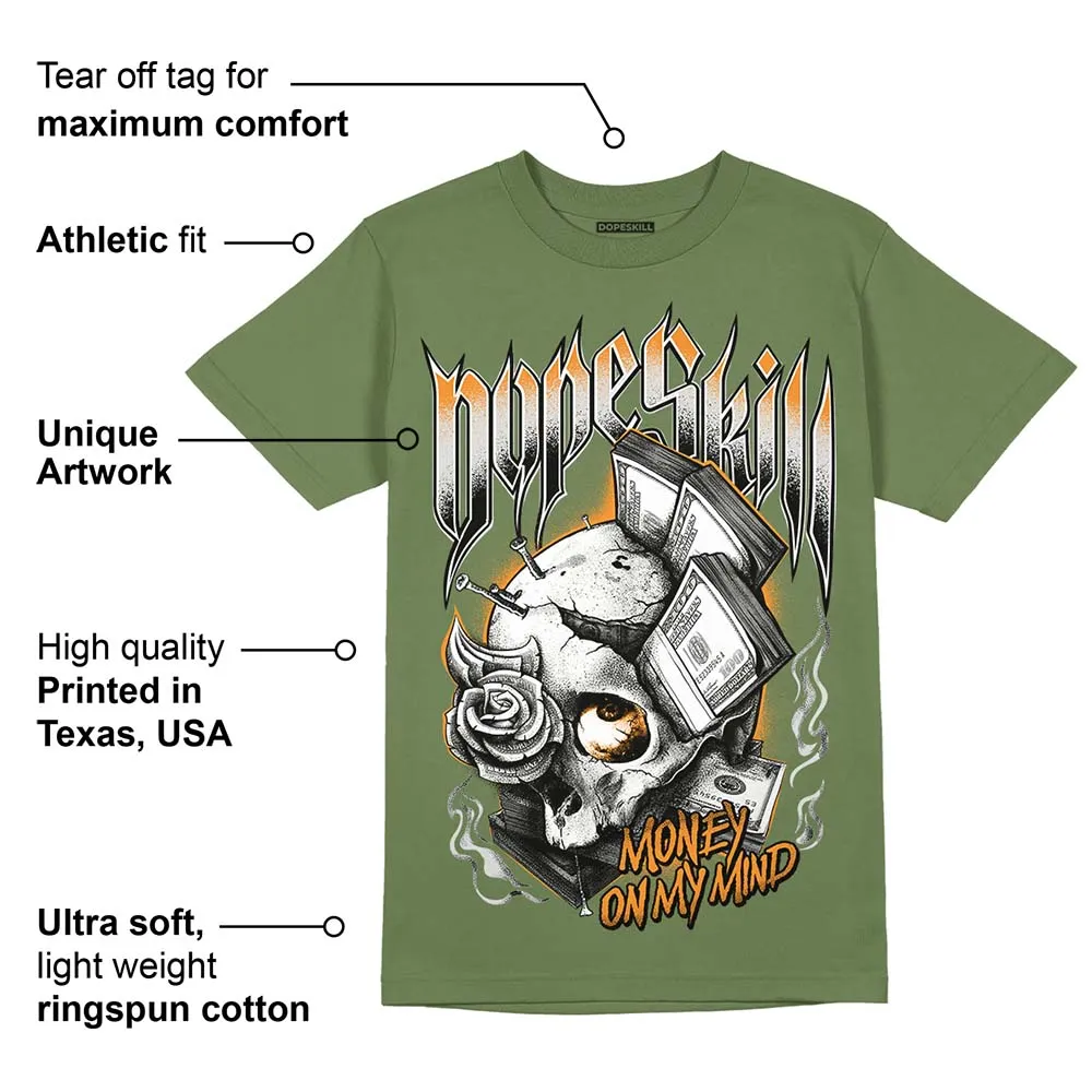 Olive 5s DopeSkill Olive T-shirt Money On My Mind Graphic sold by DopeSkill product image thumbnail 2