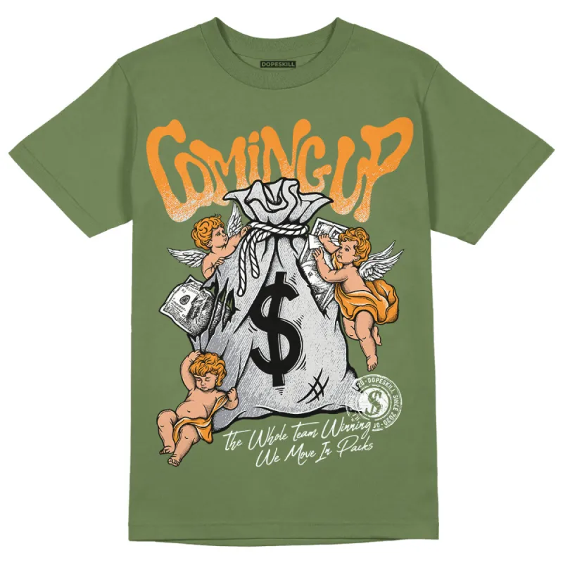 Olive 5s DopeSkill Olive T-shirt Money Bag Coming Up Graphic made by DopeSkill