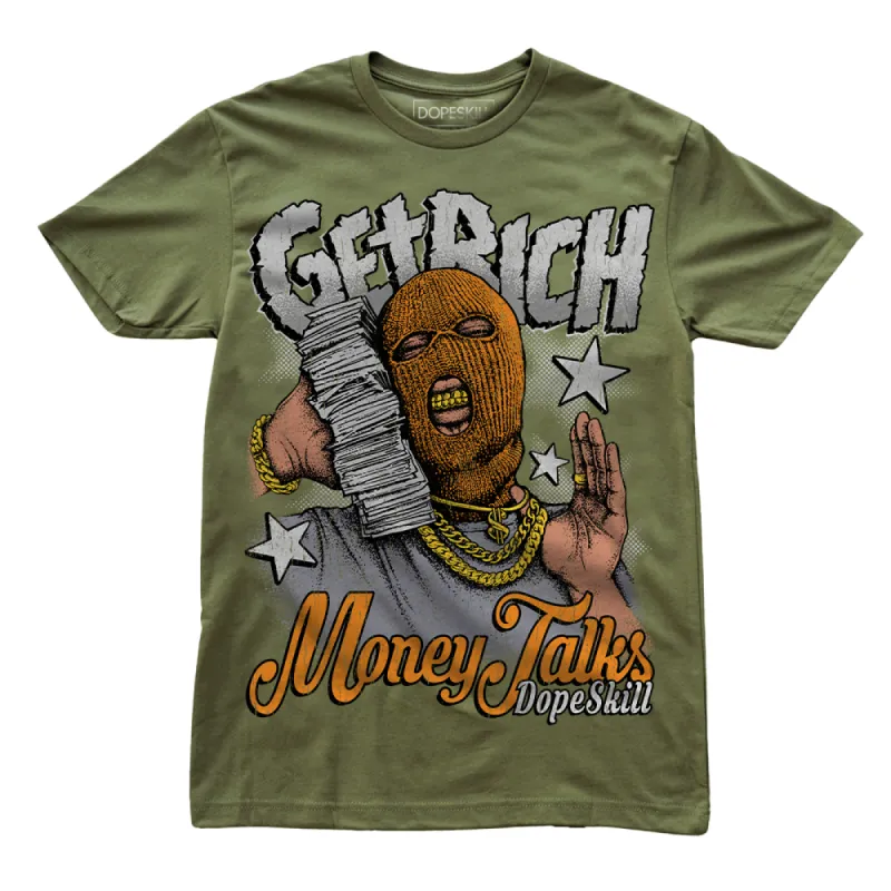 Olive 5s DopeSkill Olive T-shirt Get Rich Graphic sold by DopeSkill