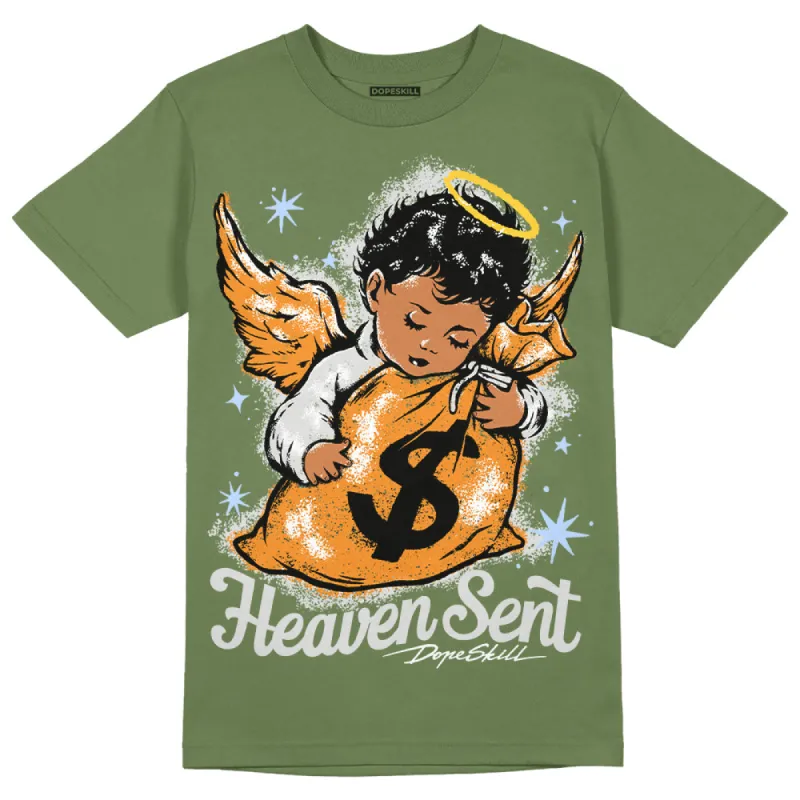 Olive 5s DopeSkill Olive T-shirt Heaven Sent Graphic made by DopeSkill