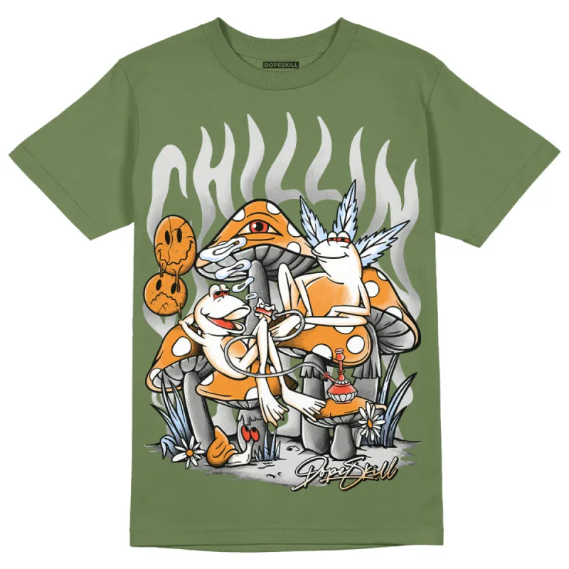 Olive 5s DopeSkill Olive T-shirt Chillin Graphic sold by DopeSkill