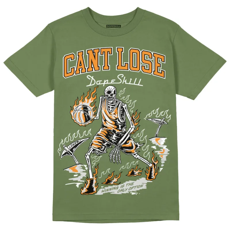 Olive 5s DopeSkill Olive T-shirt Cant Lose Graphic sold by DopeSkill