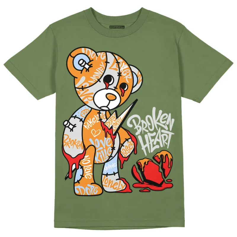 Olive 5s DopeSkill Olive T-shirt Broken Heart Graphic sold by DopeSkill