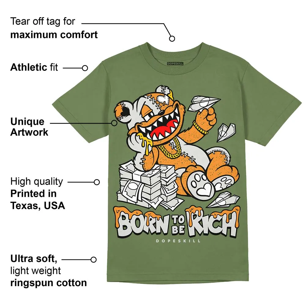 Olive 5s DopeSkill Olive T-shirt Born To Be Rich Graphic sold by DopeSkill product image thumbnail 2