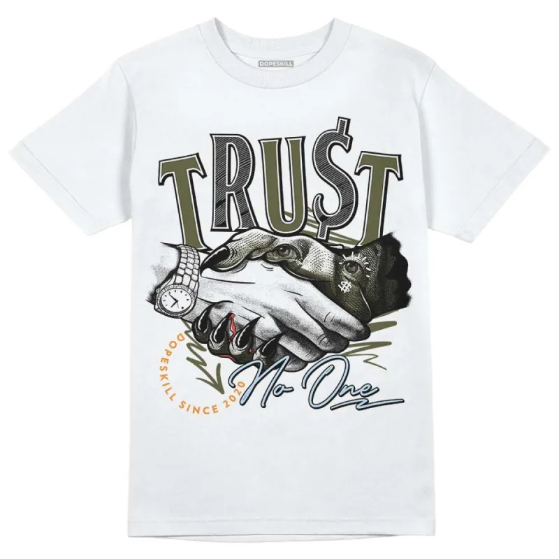 Olive 5s DopeSkill T-Shirt Trust No One Graphic sold by DopeSkill