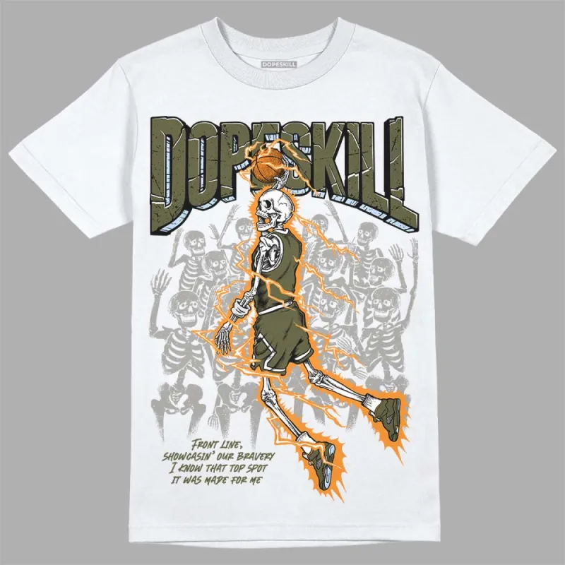 Olive 5s DopeSkill T-Shirt Thunder Dunk Graphic sold by DopeSkill