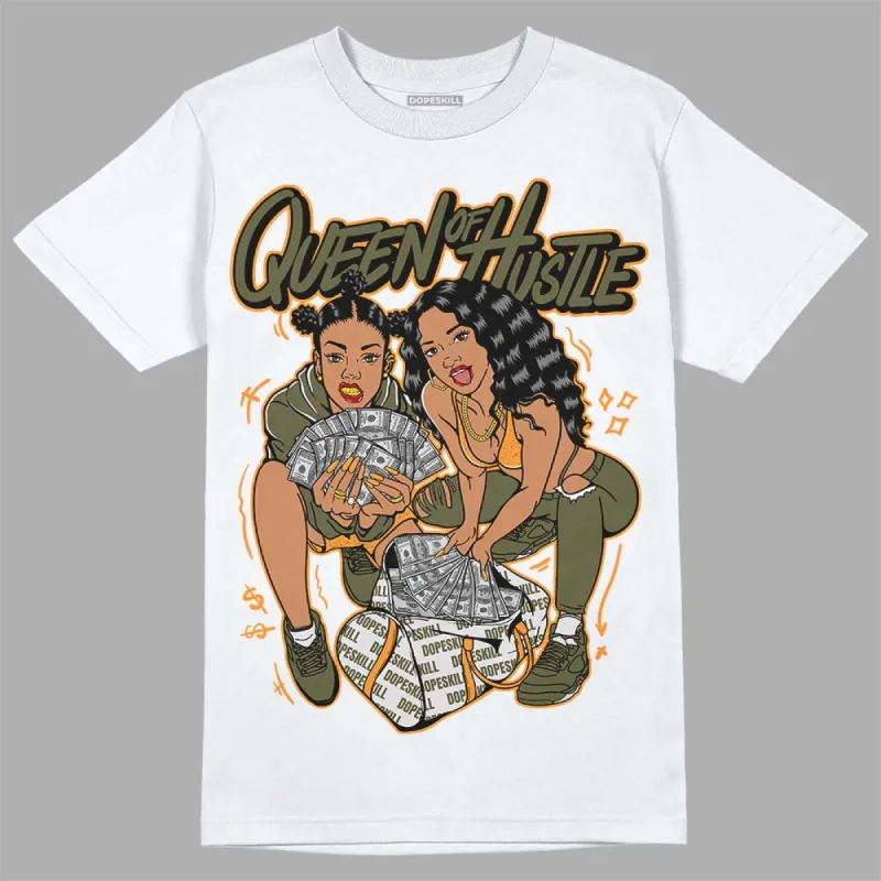 Olive 5s DopeSkill T-Shirt Queen Of Hustle Graphic sold by DopeSkill