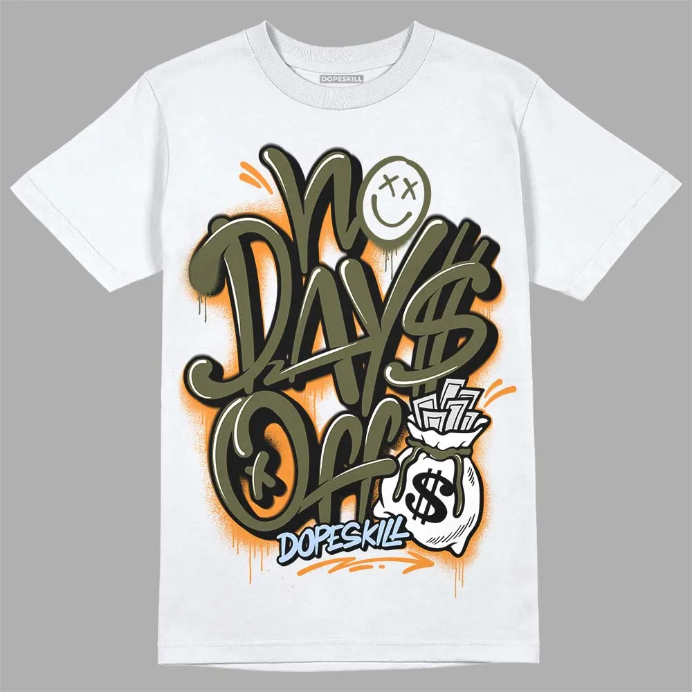 Olive 5s DopeSkill T-Shirt No Days Off Graphic sold by DopeSkill