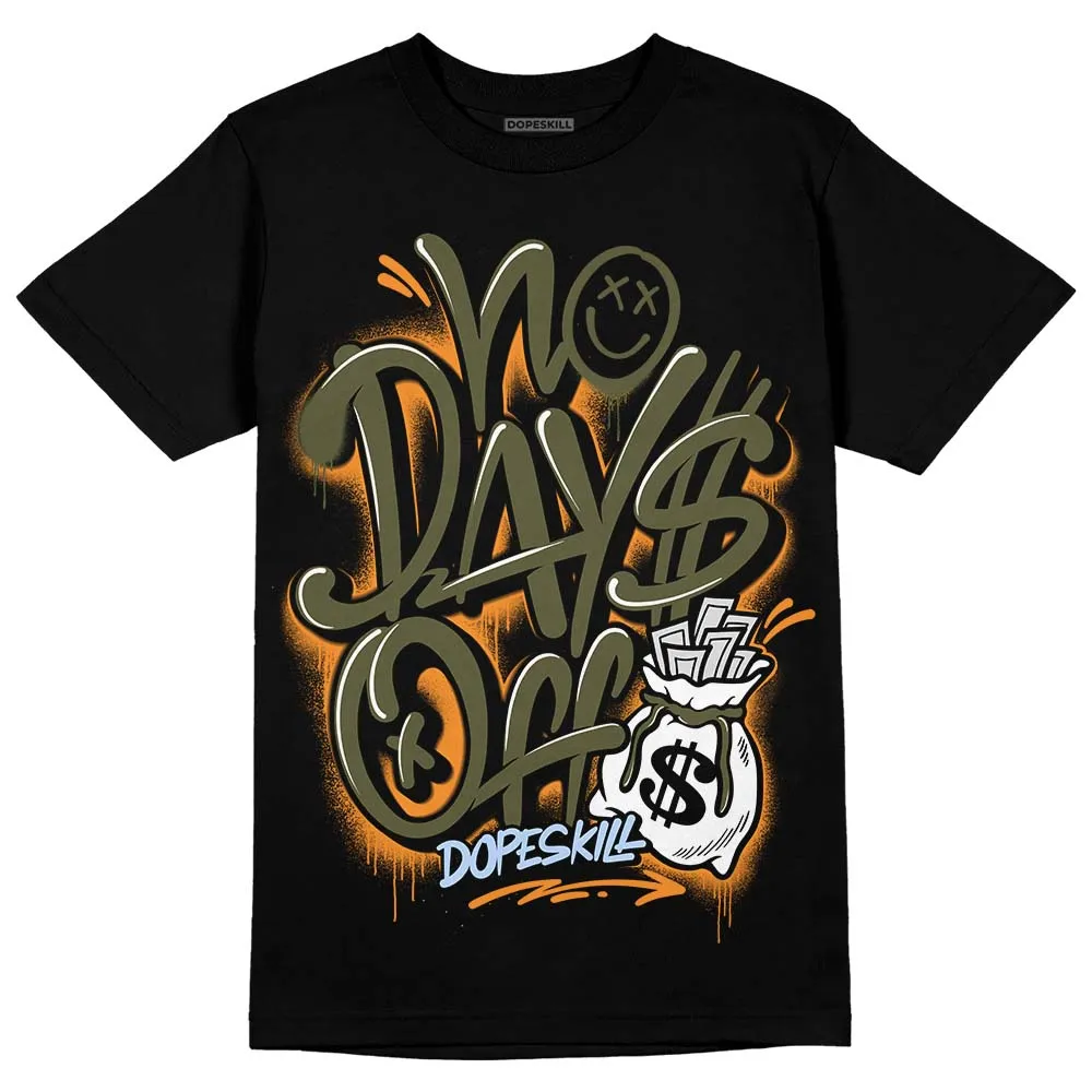 Olive 5s DopeSkill T-Shirt No Days Off Graphic sold by DopeSkill product image thumbnail 2