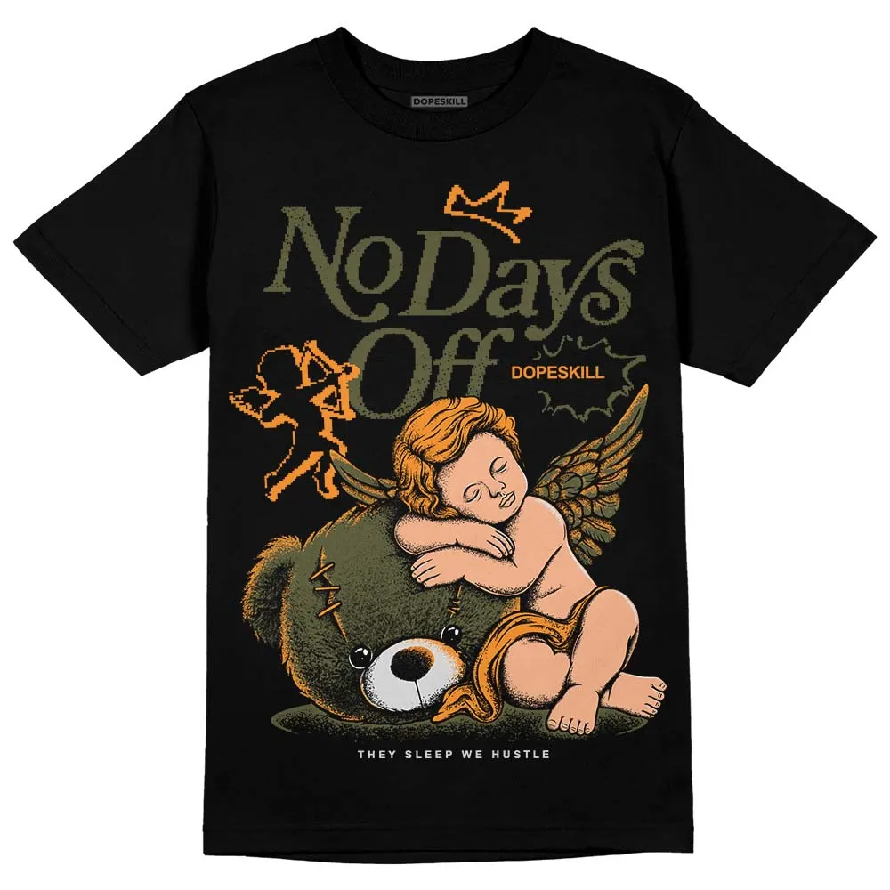 Olive 5s DopeSkill T-Shirt New No Days Off Graphic sold by DopeSkill product image thumbnail 2