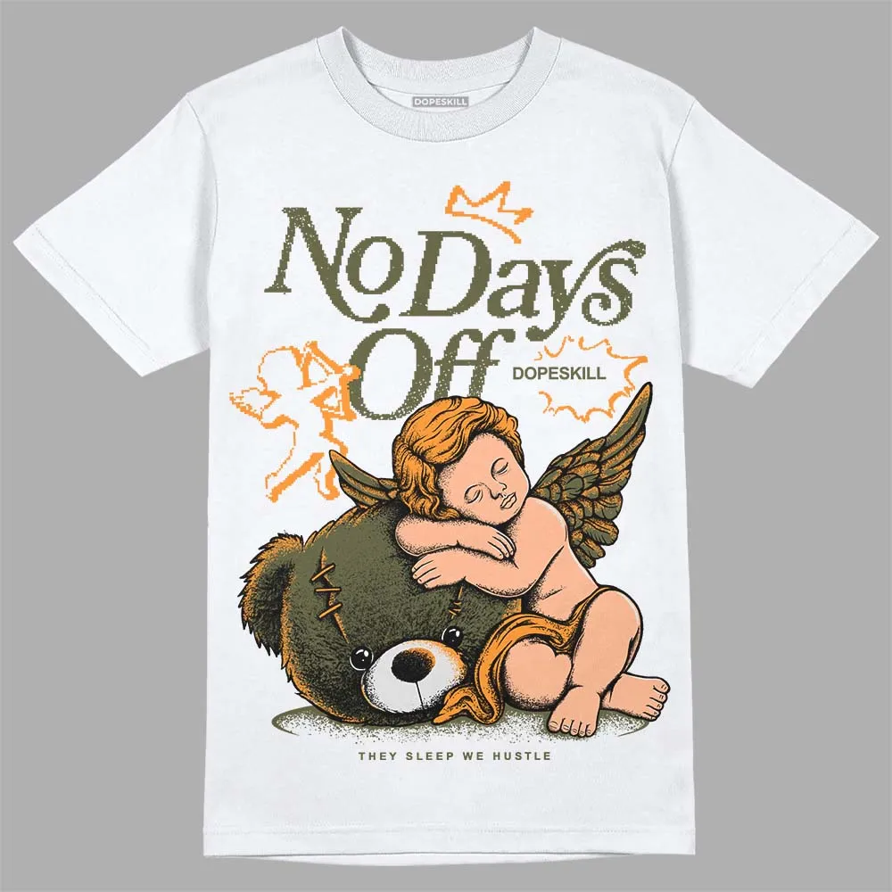 Olive 5s DopeSkill T-Shirt New No Days Off Graphic sold by DopeSkill