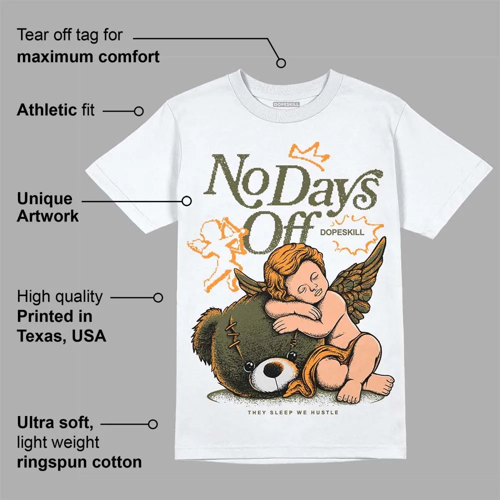 Olive 5s DopeSkill T-Shirt New No Days Off Graphic sold by DopeSkill product image thumbnail 3