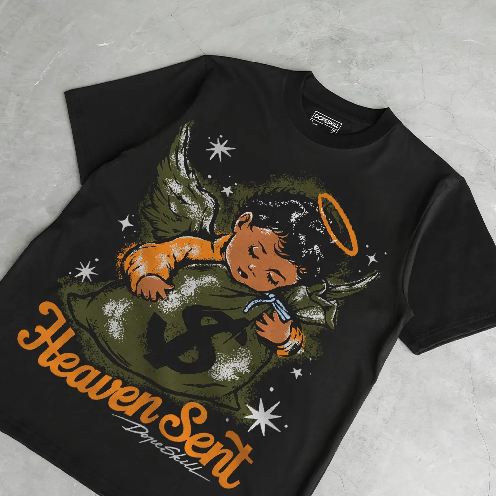 Olive 5s DopeSkill T-Shirt Heaven Sent Graphic sold by DopeSkill product image thumbnail 4