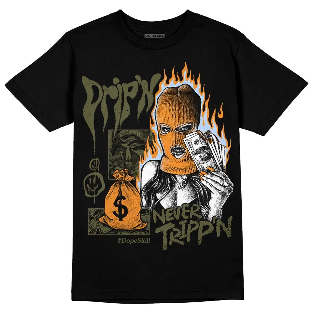 Olive 5s DopeSkill T-Shirt Drip'n Never Tripp'n Graphic sold by DopeSkill product image thumbnail 2