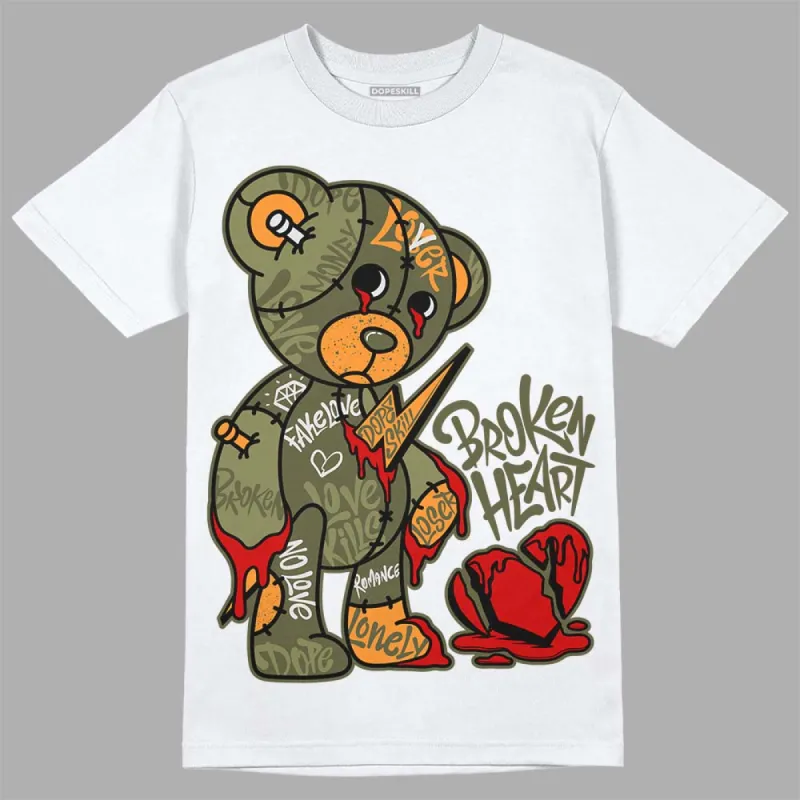 Olive 5s DopeSkill T-Shirt Broken Heart Graphic sold by DopeSkill