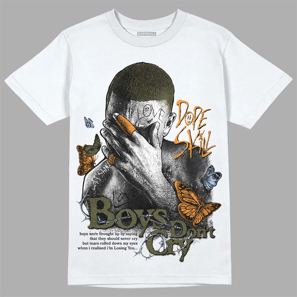 Olive 5s DopeSkill T-Shirt Boys Don't Cry Graphic sold by DopeSkill