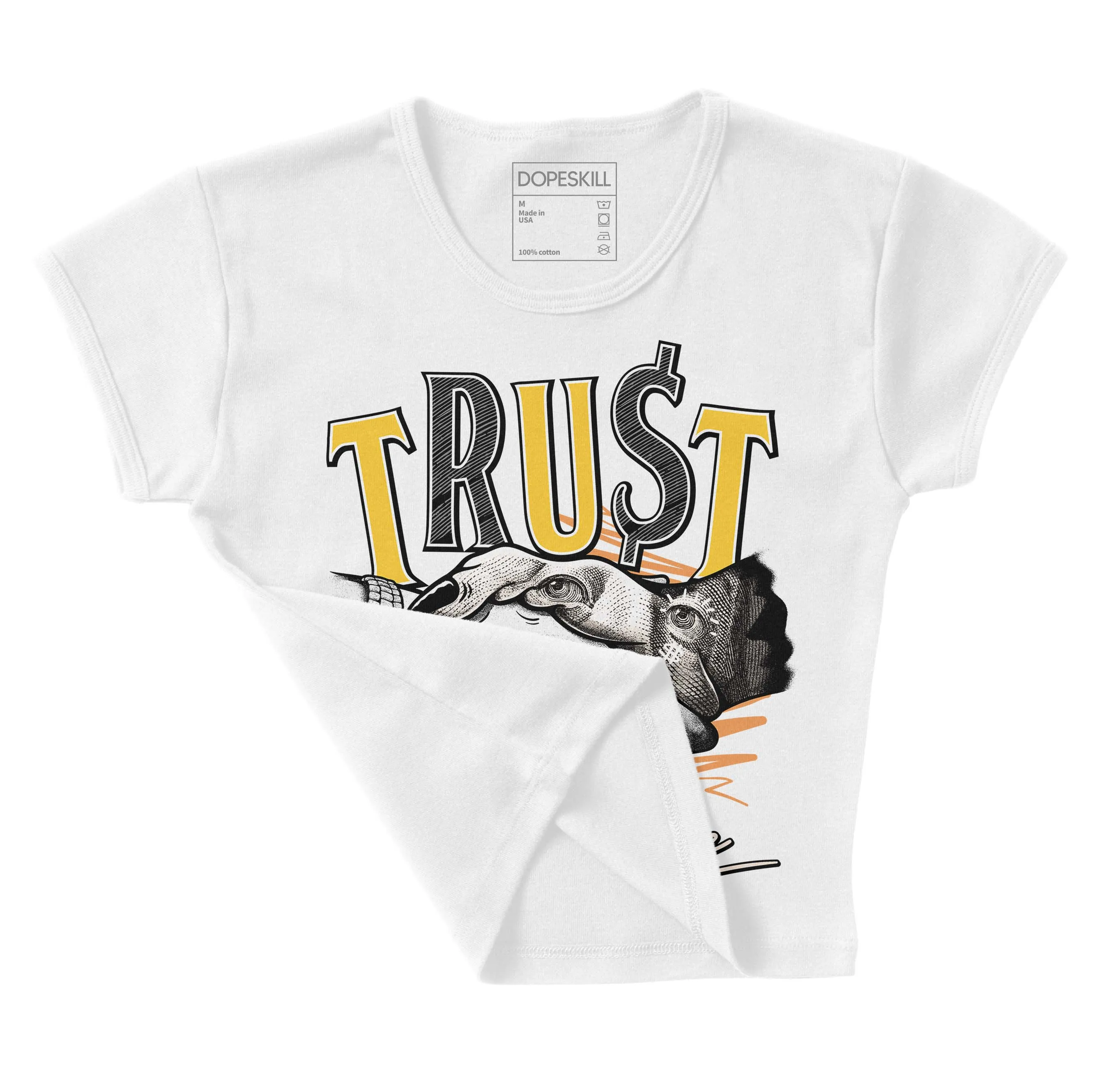 Sail 4s DopeSkill Women's Crop Top Trust No One Graphic sold by DopeSkill product image thumbnail 4
