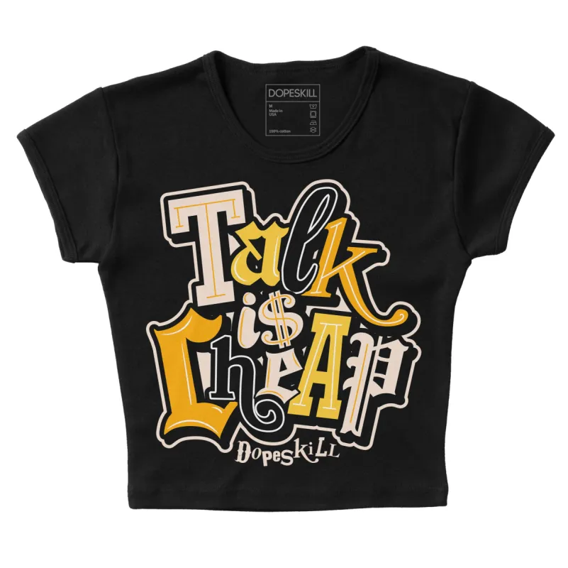 Sail 4s DopeSkill Women's Crop Top Talk Is Chip Graphic sold by DopeSkill