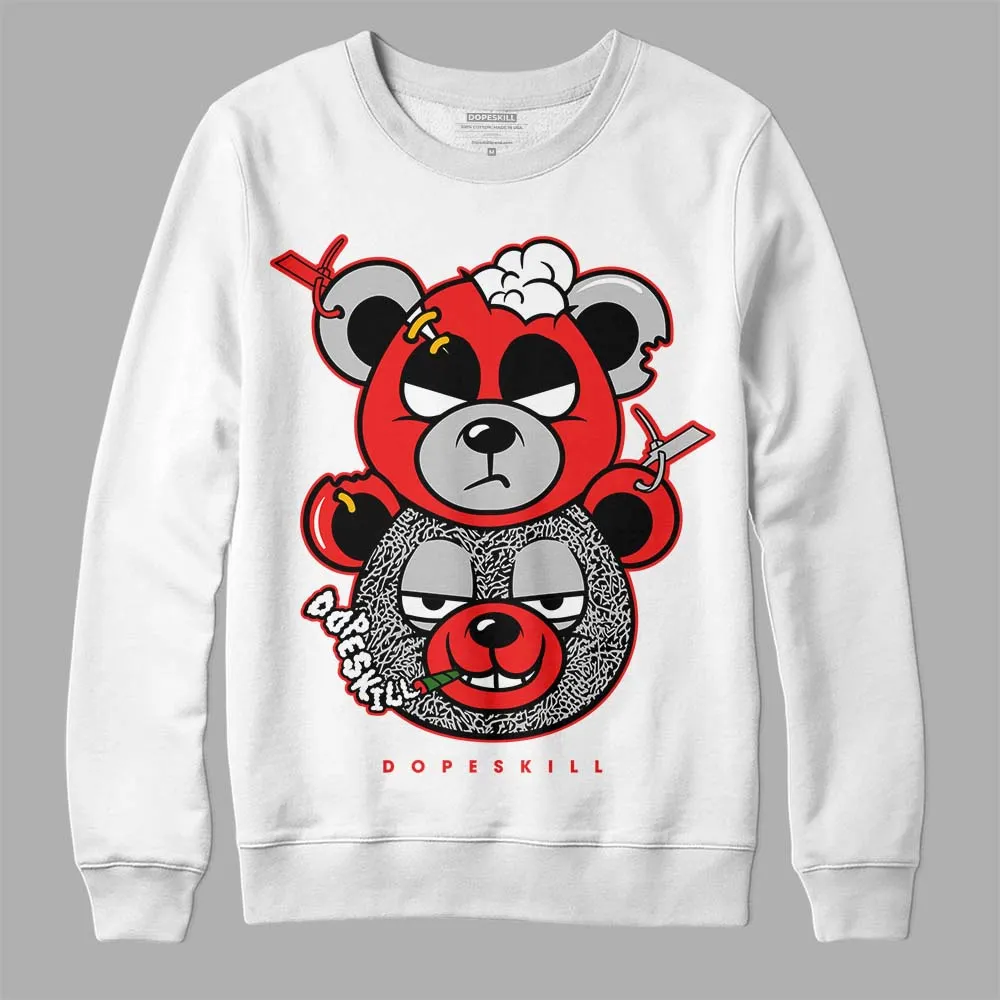 AJ Spizike Bred DopeSkill Sweatshirt New Double Bear Graphic sold by DopeSkill product image thumbnail 2