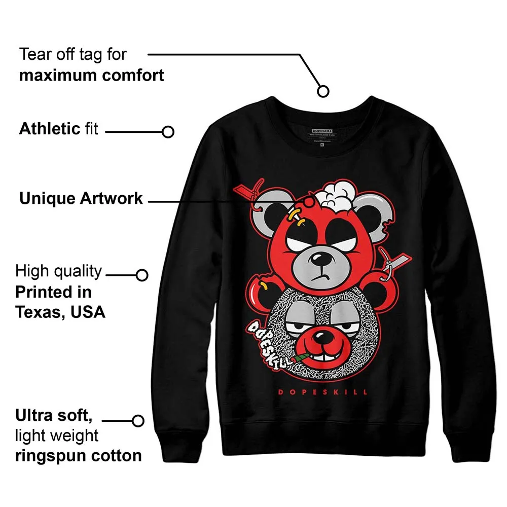 AJ Spizike Bred DopeSkill Sweatshirt New Double Bear Graphic sold by DopeSkill product image thumbnail 3