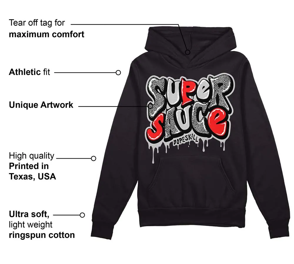 AJ Spizike Bred DopeSkill Hoodie Sweatshirt Super Sauce Graphic sold by DopeSkill product image thumbnail 3