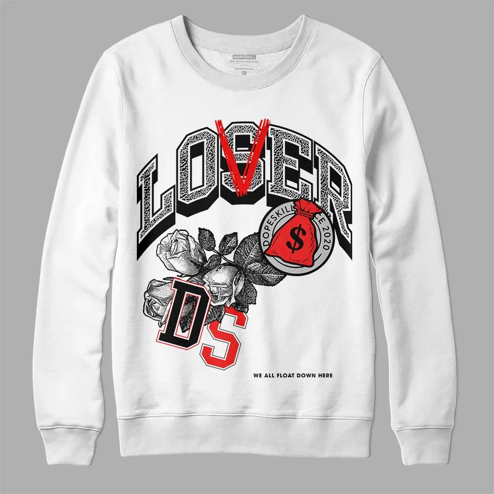 AJ Spizike Bred DopeSkill Sweatshirt Loser Lover Graphic sold by DopeSkill product image thumbnail 2