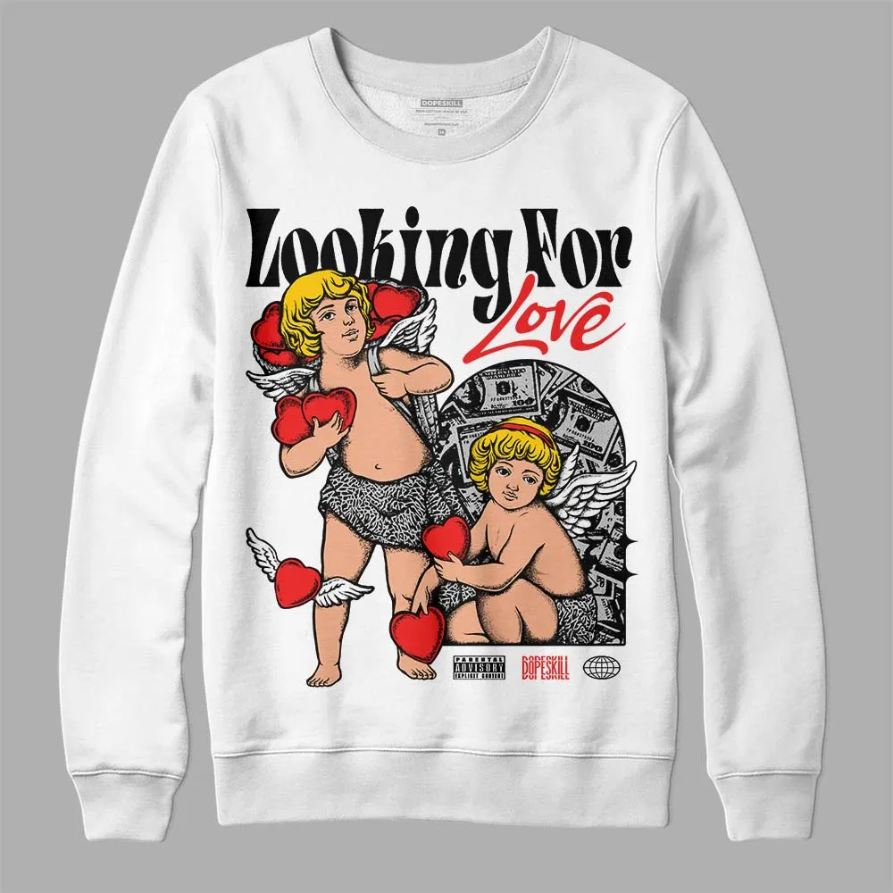 AJ Spizike Bred DopeSkill Sweatshirt Looking For Love Graphic sold by DopeSkill product image thumbnail 2