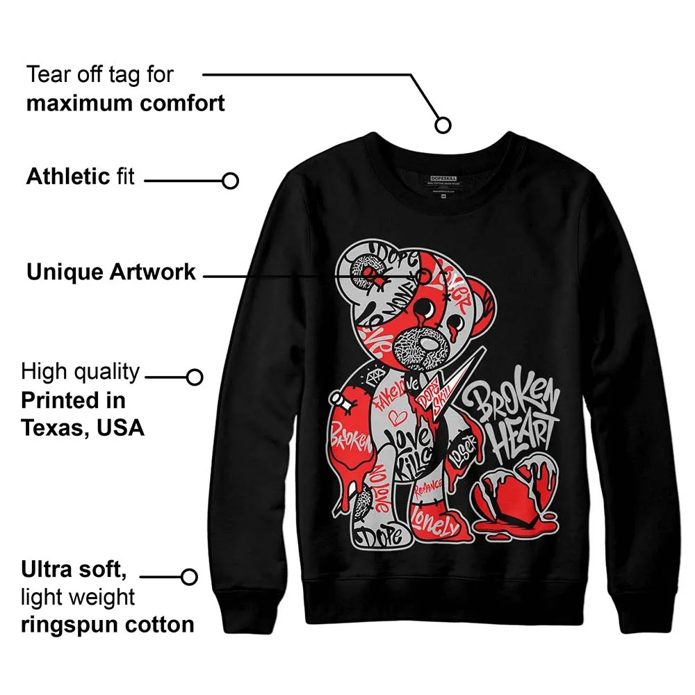 AJ Spizike Bred DopeSkill Sweatshirt Broken Heart Graphic sold by DopeSkill product image thumbnail 3