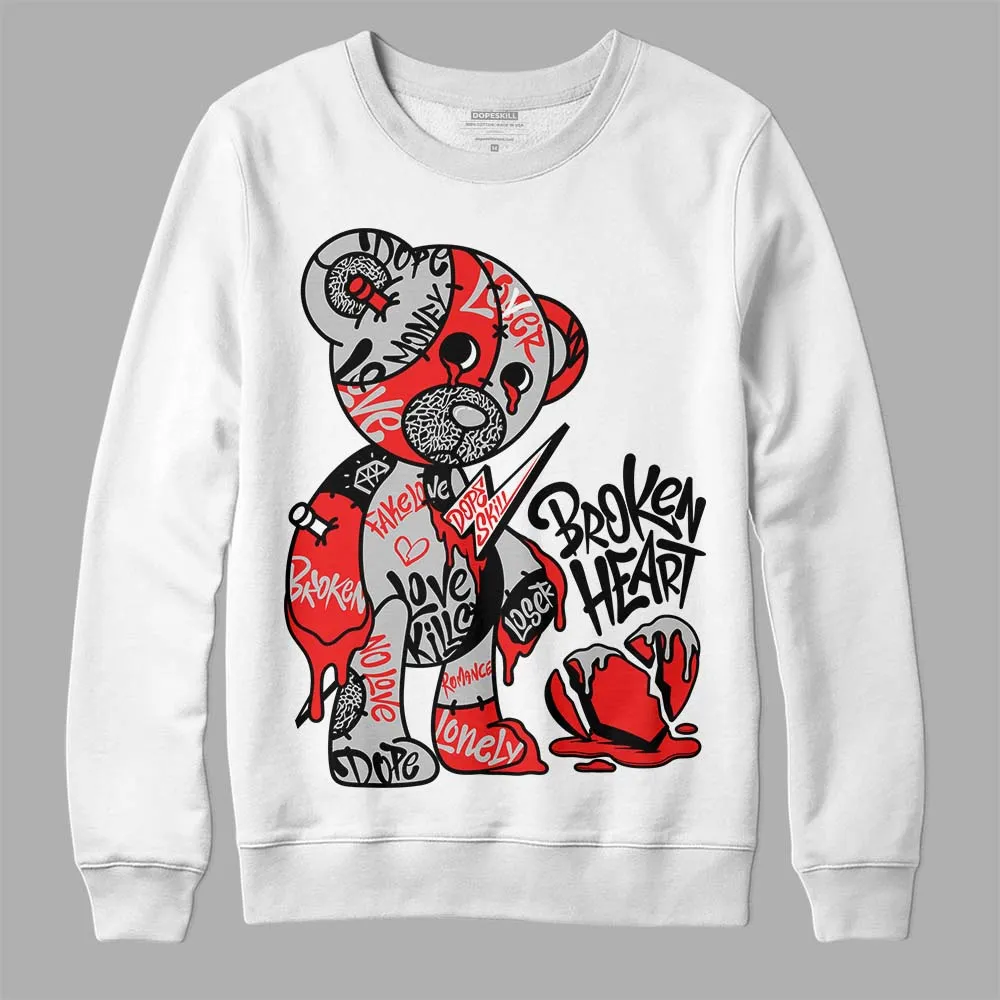 AJ Spizike Bred DopeSkill Sweatshirt Broken Heart Graphic sold by DopeSkill product image thumbnail 2