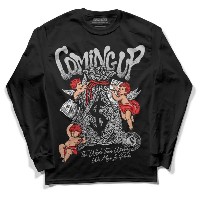 AJ Spizike Bred DopeSkill Long Sleeve T-Shirt Money Bag Coming Up Graphic sold by DopeSkill