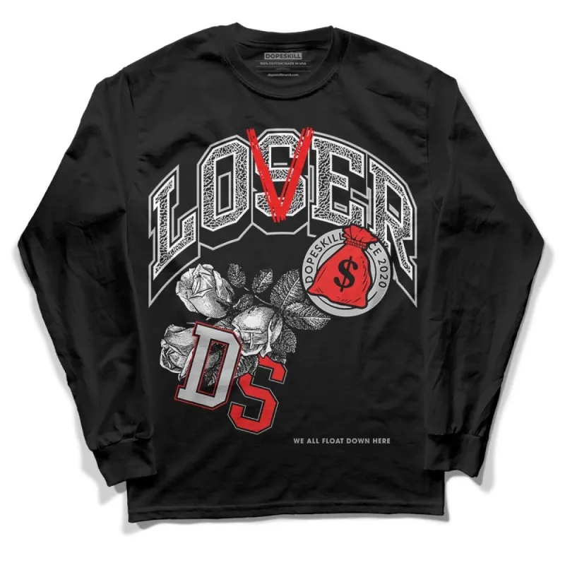 AJ Spizike Bred DopeSkill Long Sleeve T-Shirt Loser Lover Graphic sold by DopeSkill