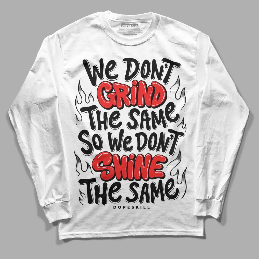 AJ Spizike Bred DopeSkill Long Sleeve T-Shirt Grind Shine Graphic sold by DopeSkill product image thumbnail 2