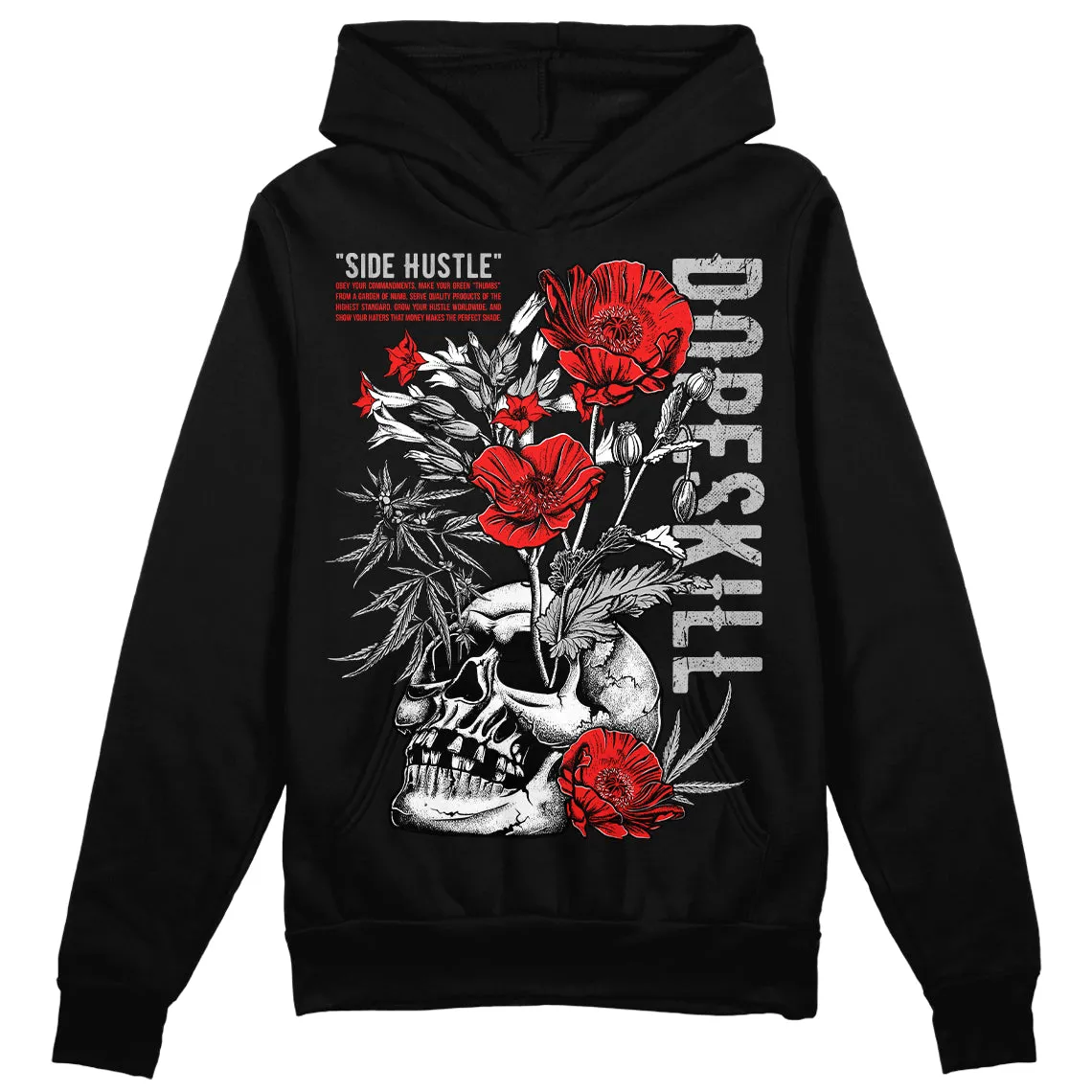 AJ Spizike Bred DopeSkill Hoodie Sweatshirt Side Hustle Graphic sold by DopeSkill
