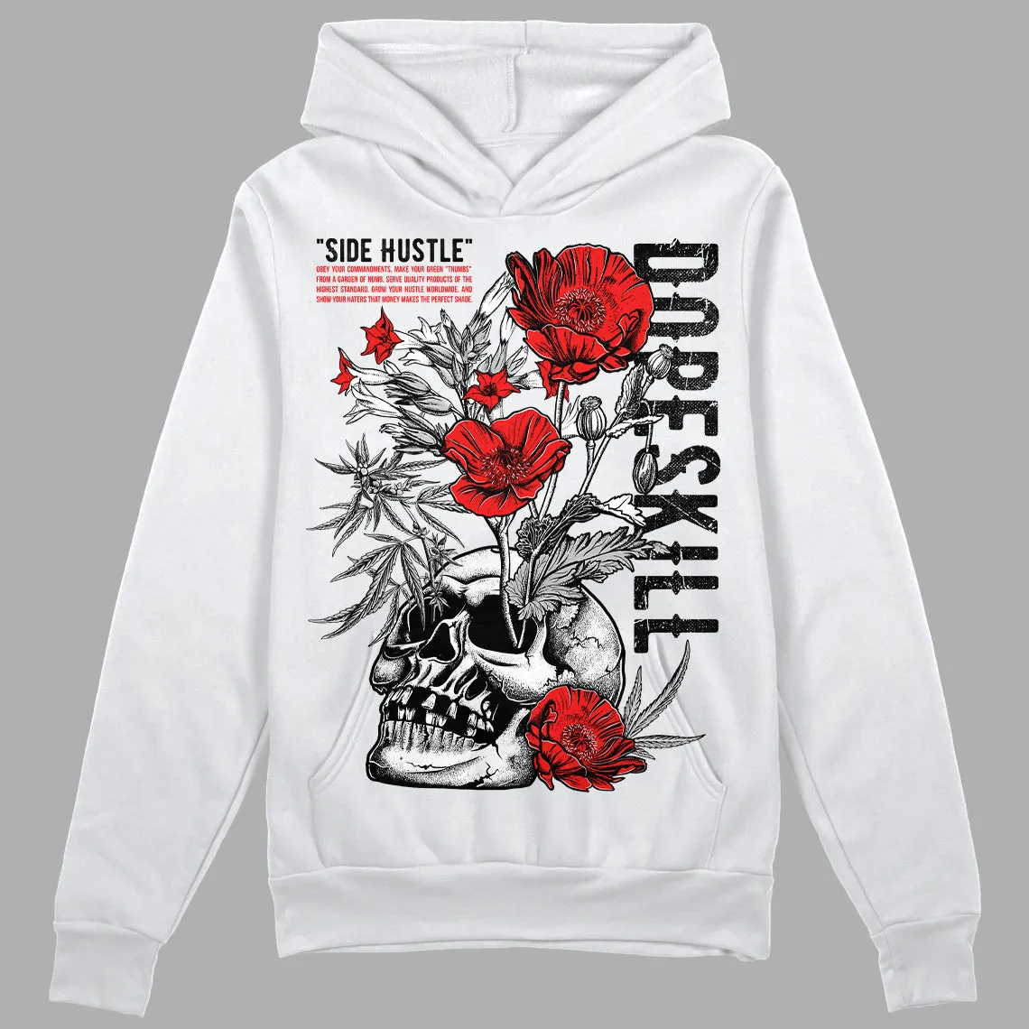 AJ Spizike Bred DopeSkill Hoodie Sweatshirt Side Hustle Graphic sold by DopeSkill product image thumbnail 2