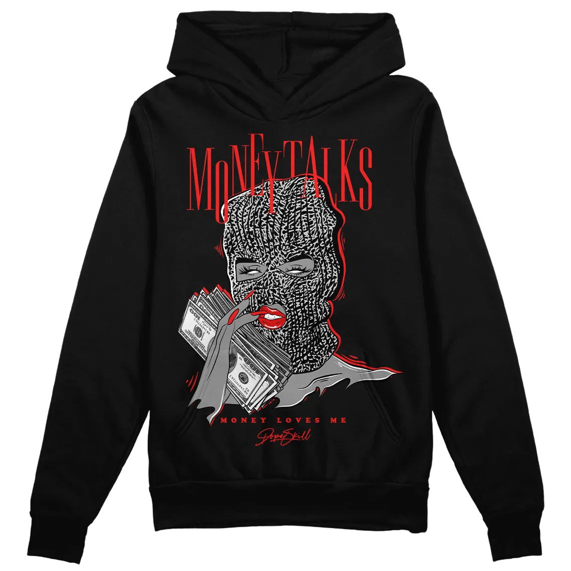 AJ Spizike Bred DopeSkill Hoodie Sweatshirt Money Talks Graphic sold by DopeSkill