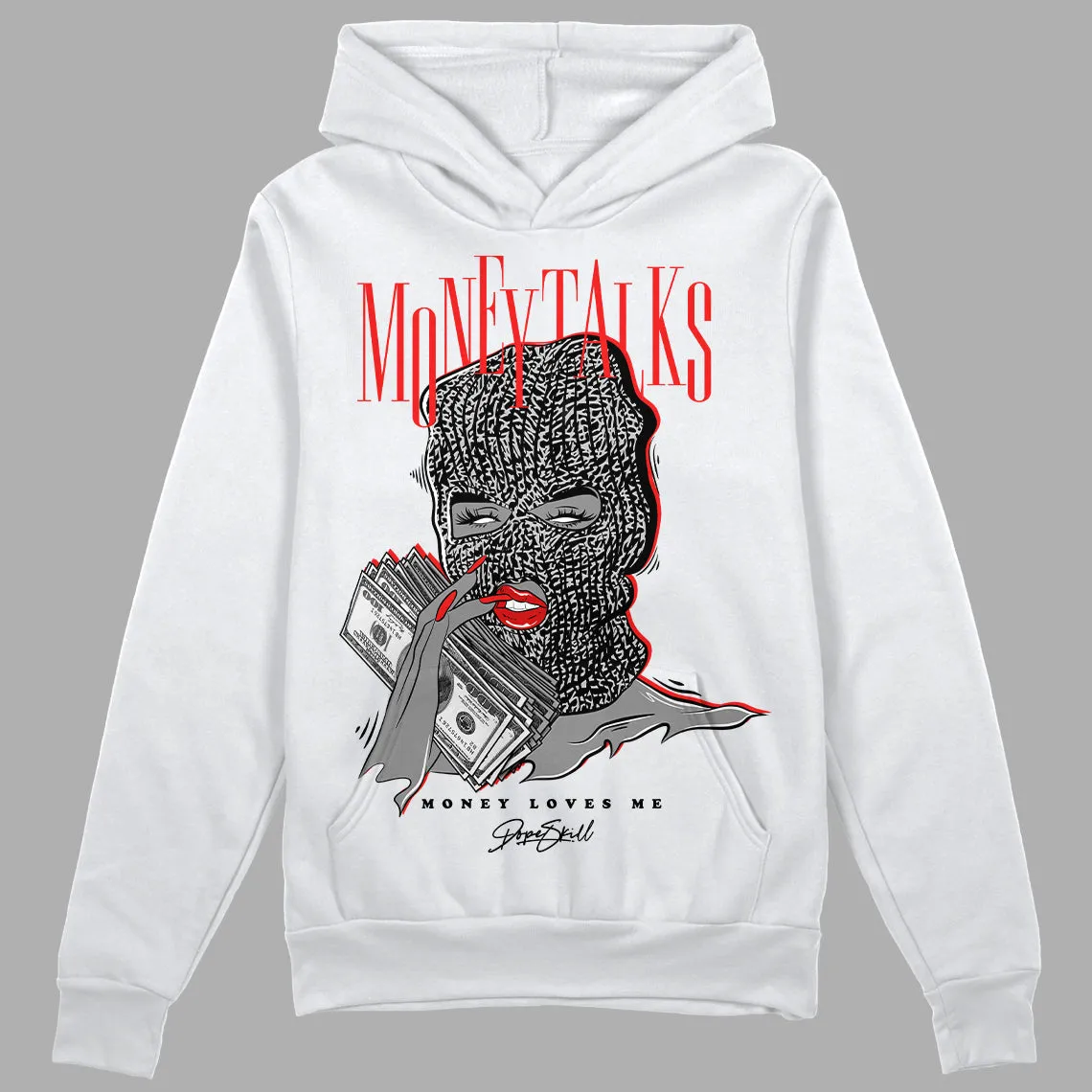 AJ Spizike Bred DopeSkill Hoodie Sweatshirt Money Talks Graphic sold by DopeSkill product image thumbnail 2
