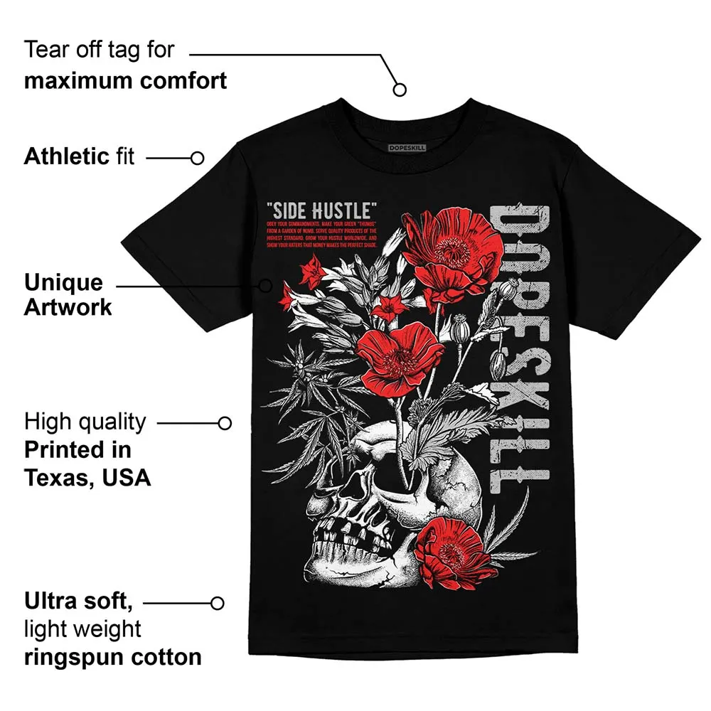 AJ Spizike Bred DopeSkill T-Shirt Side Hustle Graphic sold by DopeSkill product image thumbnail 3