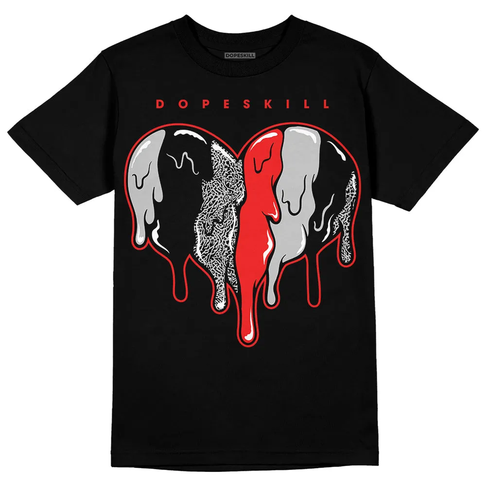 AJ Spizike Bred DopeSkill T-Shirt Slime Drip Heart Graphic sold by DopeSkill