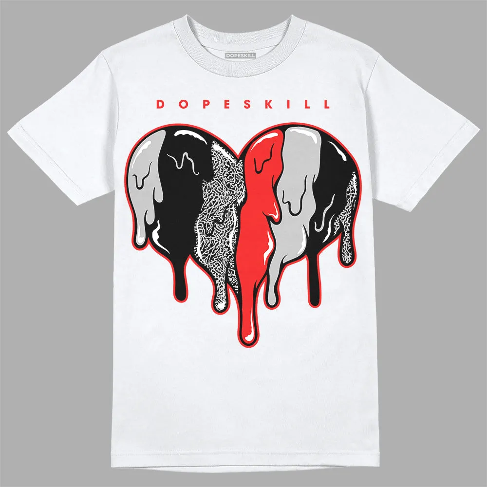AJ Spizike Bred DopeSkill T-Shirt Slime Drip Heart Graphic sold by DopeSkill product image thumbnail 2